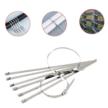 Stainless Steel Cable TIE  (4.6x100MM / 10 pcs Set) Your Brand