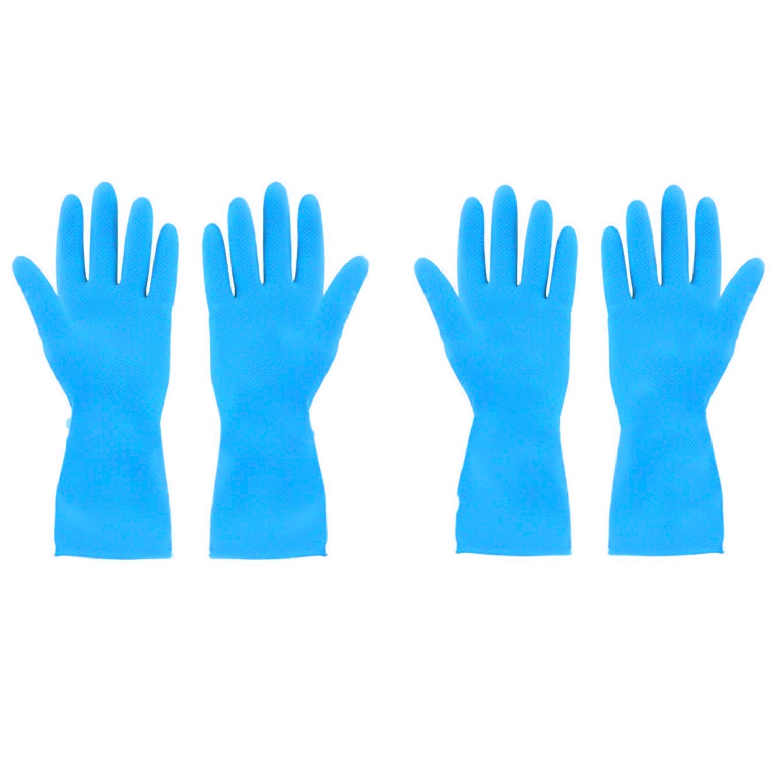 2-Pair Large Blue Multipurpose Gloves – Ideal for Washing, Gardening & Cleaning Your Brand