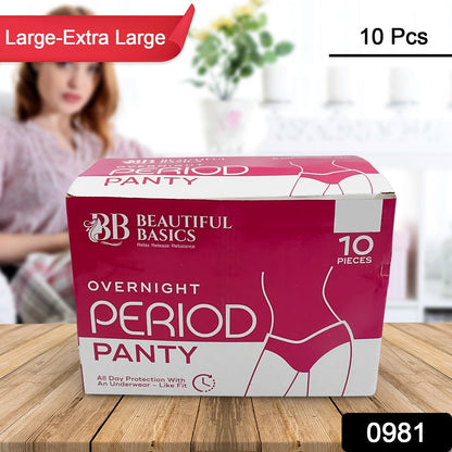 Women's Emergency Kit, Travel Kit- Includes Seamless Underwear, Pantyliner, Feminine Hygiene Sachet First Period Kit (10 Pcs) Your Brand