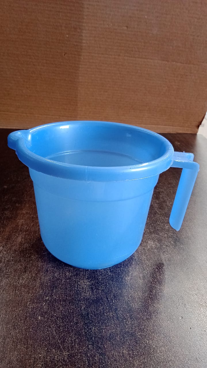 Unbreakable Plastic Bath Mug Approx 1000ML (1 Pc) Your Brand