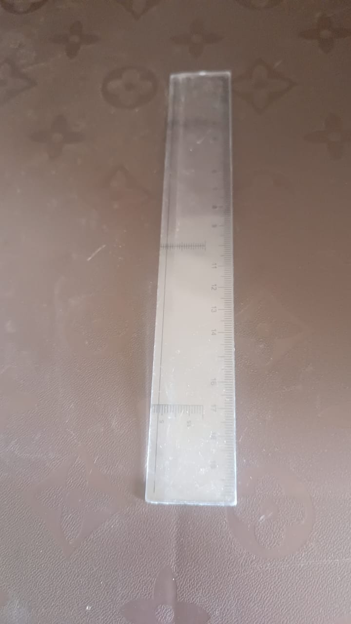 20 cm Transparent Plastic Ruler (1 Pc) Your Brand