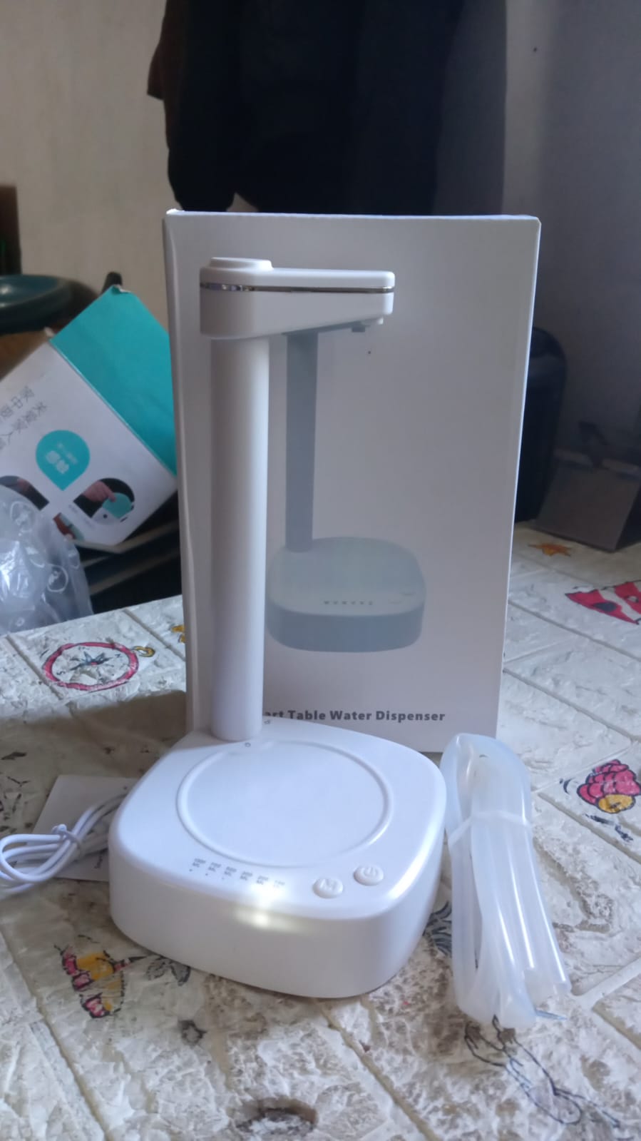 USB Charging Desktop Water Dispenser – Smart One Button Operation, Portable Water Pump for Home & Office Your Brand