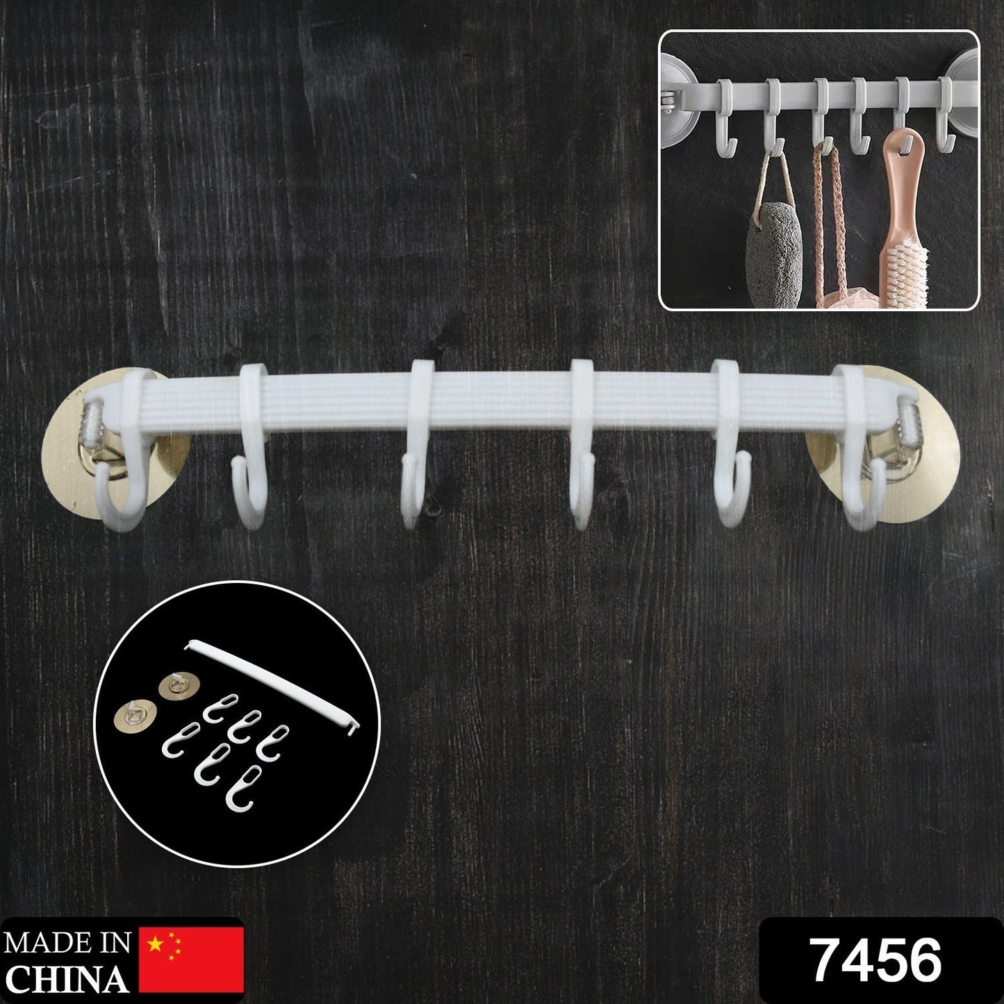 1pc bath towel hanger wall mount towel hanger wall towel shelf towel hanging rack kitchen towel holder towel hanging hook Your Brand