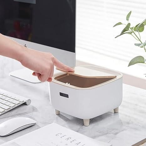 Classy Desktop Push Button Trash Bin The Gir Farmer