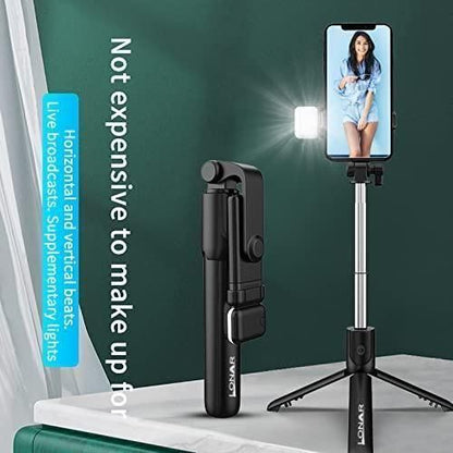 Extendable Flash 3-in-1 Selfie Stick Tripod with Bluetooth Remote THE GIR FARMER