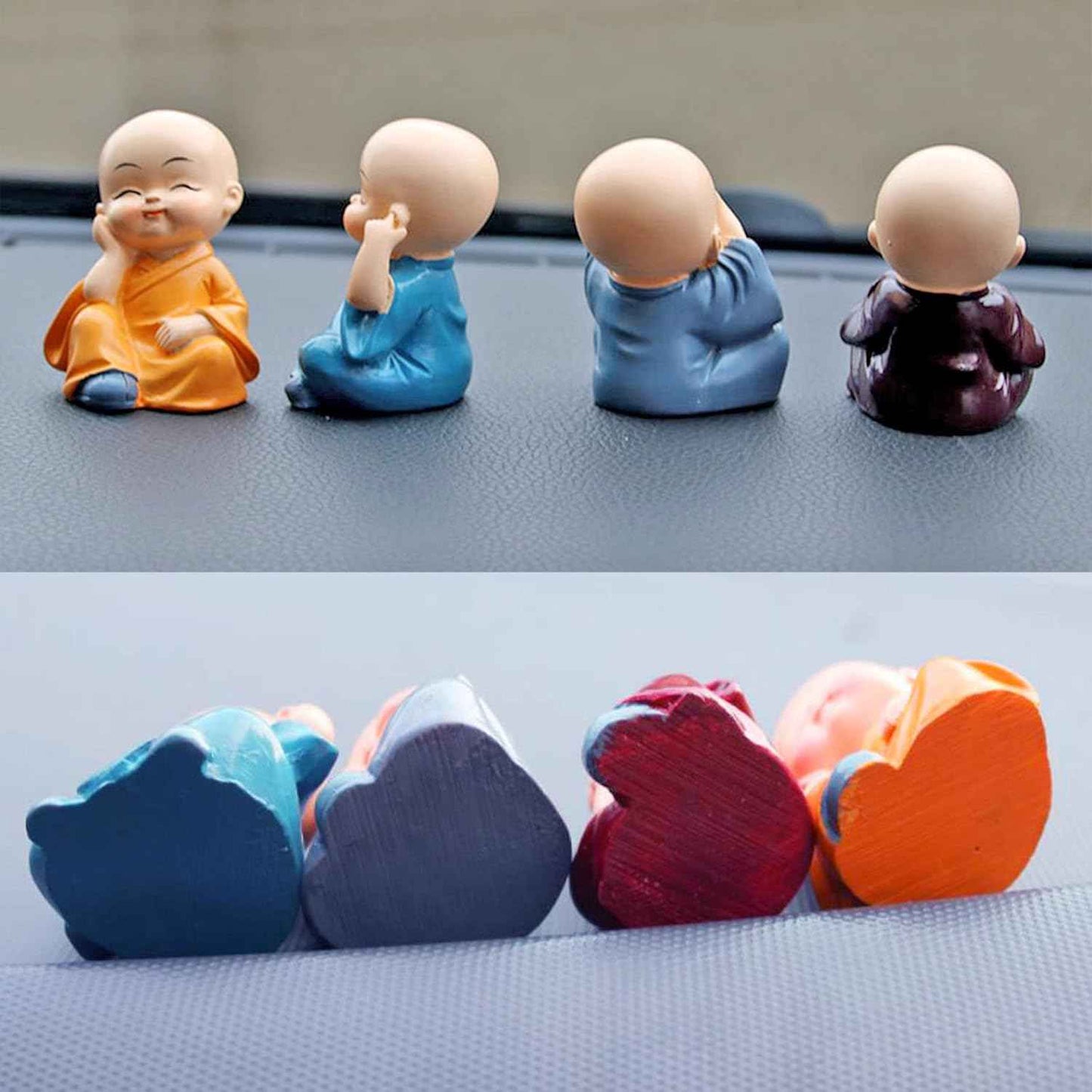 Baby Monk Buddha Statue - Pack Of 4pc