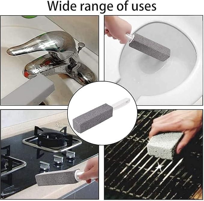 Metal 2 Pcs Toilet Cleaner Brush With Handle (Pack of 2) 8feb97-4