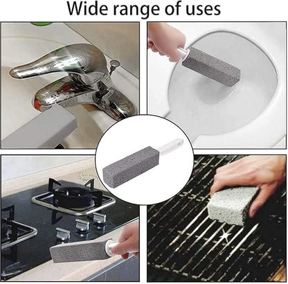 Metal 2 Pcs Toilet Cleaner Brush With Handle (Pack of 2) 8feb97-4