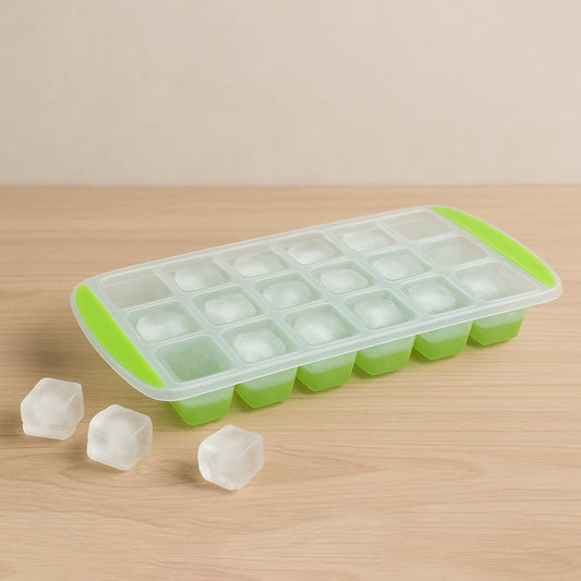 18-Cavity -Up Ice Cube Tray - Flexible Silicone, Easy Release 100% BPA-Free Your Brand