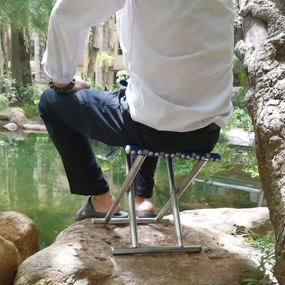Folding Beach Tool Best Folding Stool Portable Travel Train Chair Outdoor Rest Seat Fishing Beach Picnic Hiking Backpacking Stool, Camping Fishing Hiking Picnic Garden (1 Pc ) Your Brand