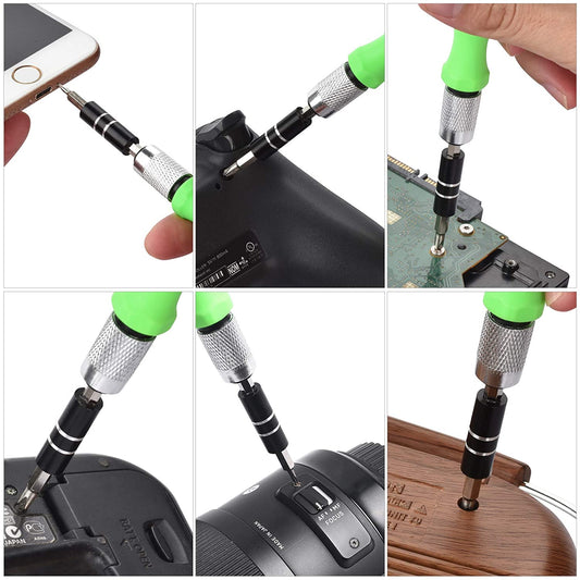32 in 1 Mini Screwdriver Bits Set with Magnetic Flexible Extension Rod Your Brand