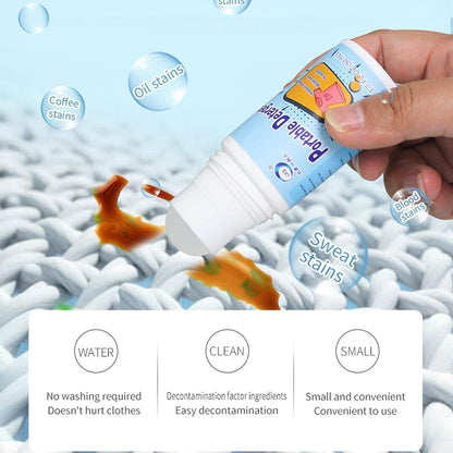Clothes Stain Remover Bead Design Emergency Stain Rescue Roller Cleaner for Natural Fabric Removes Oil Almost All Types of Fabrics Your Brand