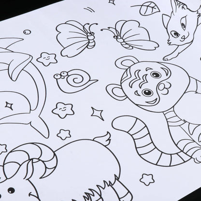 AM5221 Cute Animals For Childrens Drawing Painting Roll Paper - 30cm