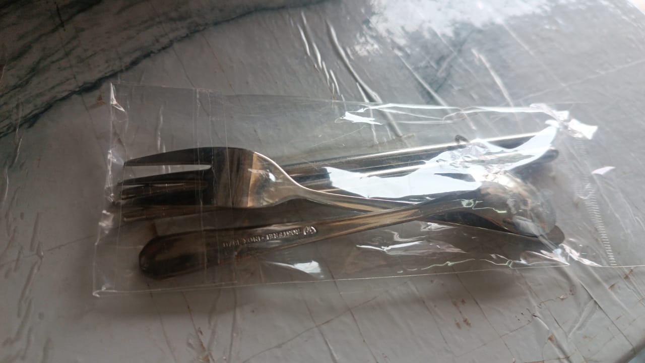Stainless Steel Cutlery Spoon, Fork & Pair of Chopstick Set Your Brand