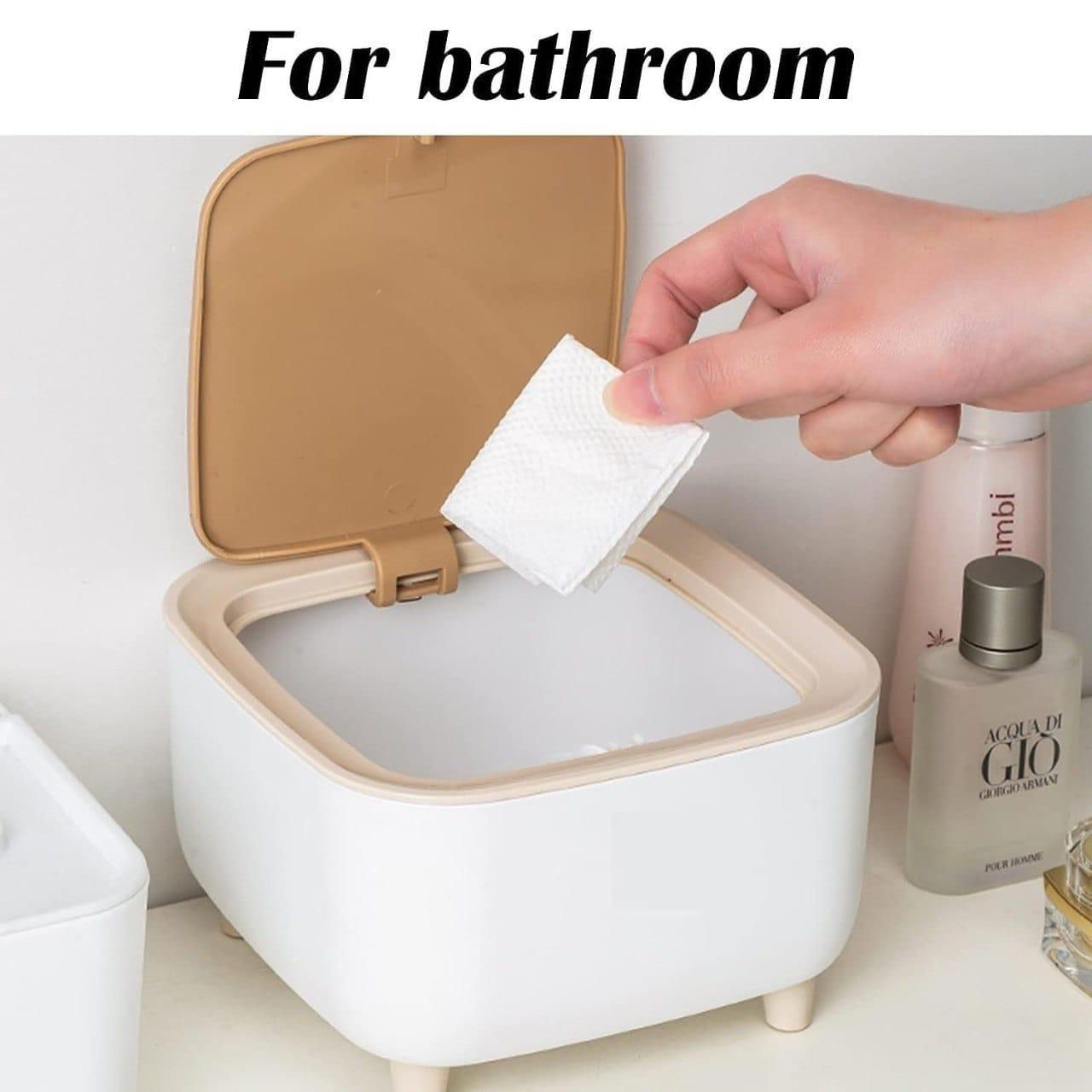 Classy Desktop Push Button Trash Bin The Gir Farmer