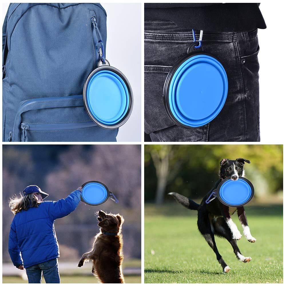 Foldable Silicone Pet Feed Bowl 8feb97-4
