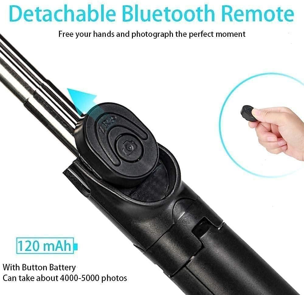 Extendable Flash 3-in-1 Selfie Stick Tripod with Bluetooth Remote THE GIR FARMER