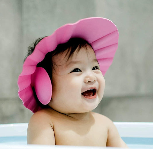 Baby Adjustable Safe Bathing Shower Cap (Pack of 2) 8feb97-4