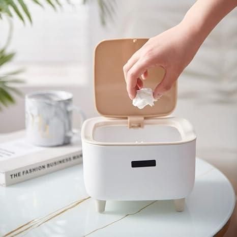 Classy Desktop Push Button Trash Bin The Gir Farmer