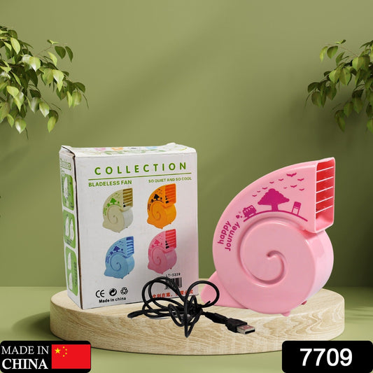 Cute USB Mini Fan: Bright, Quiet & Portable for Your Desk (Battery Not Included) Your Brand