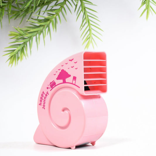 Cute USB Mini Fan: Bright, Quiet & Portable for Your Desk (Battery Not Included) Your Brand