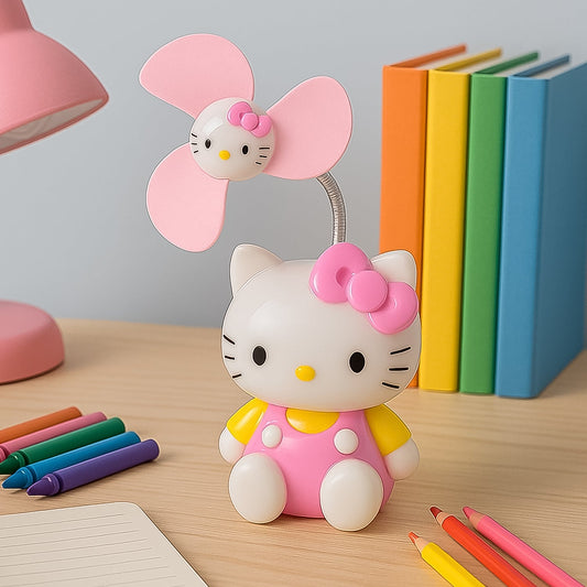 Kitty USB Powered Portable USB Mini Cooling Fan Cooler Portable (Battery Not Include) Indo Glow