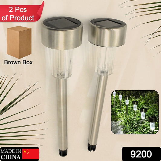 Solar LED Spike Lights for Garden & Pathway Decor (2 Pc Set) Your Brand