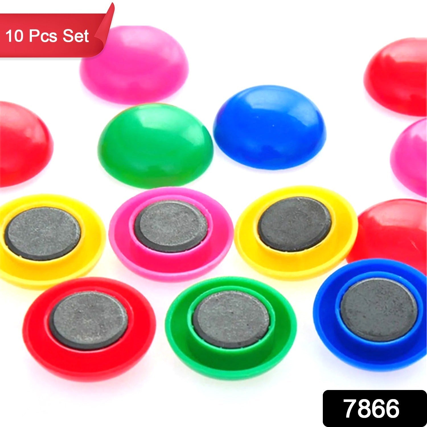 Durable Magnetic Button Set for Kids’ Experiments (10 Pc, Round Shape) Styleva