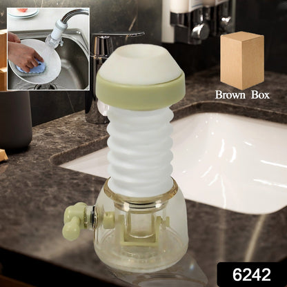 Adjustable Water Faucet Can Rotate 360 Degree Shower Head Anti spattering Water-saving Tap Nozzle Extended Filter Water Saving, Kitchen Bathroom Faucet Water-Saving Devices (1 Pc) Your Brand