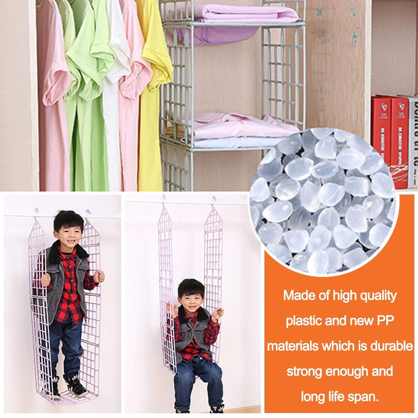 Multipurpose 5 Layer Folding Clothes Storage Racks||Closet for Students Wardrobe Shelves Socks, Scarf, t-Shirt, etc||Hanging Organizer Storage Holders & Racks Your Brand