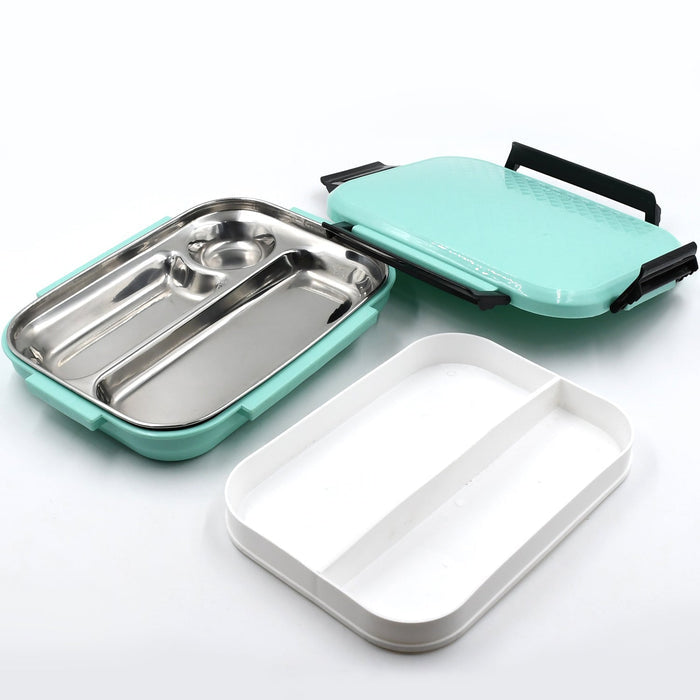 Customized Break Time Lunch Box Steel Plate Multi Compartment Lunch Box Carry To All Type lunch In Lunch Box & Premium Quality Lunch Box ideal For Office , School Kids & Travelling Ideal Your Brand