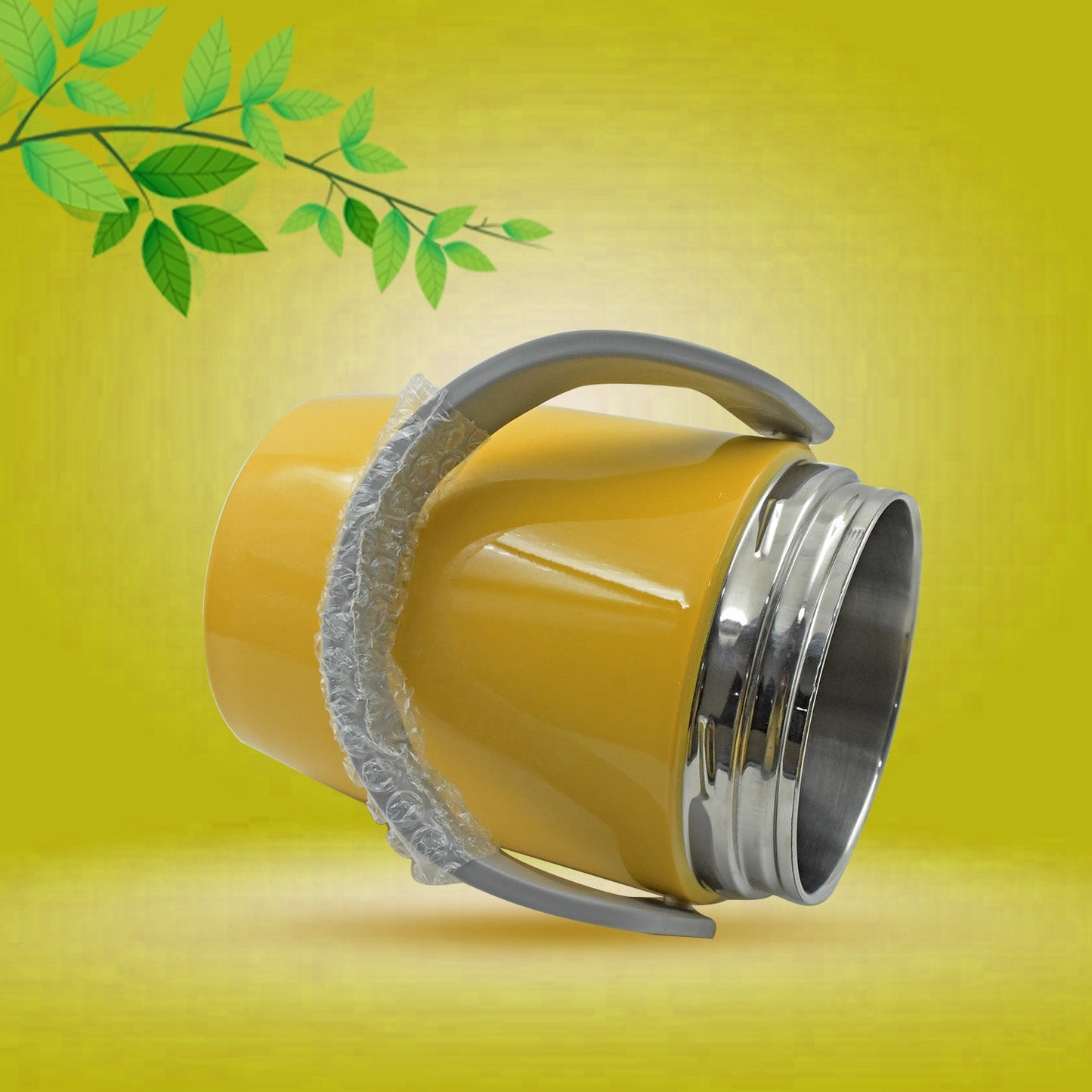 HEAVY LEAK-PROOF STAINLESS STEEL LUNCH BOX/ TIFFIN BOX, 2 COMPARTMENT, FOOD BOX FOR THERMAL CONTAINER FOR FOOD STAINLESS STEEL FOR STUDENT FOR WORK FOR TRAVEL (2 LTR.) Your Brand