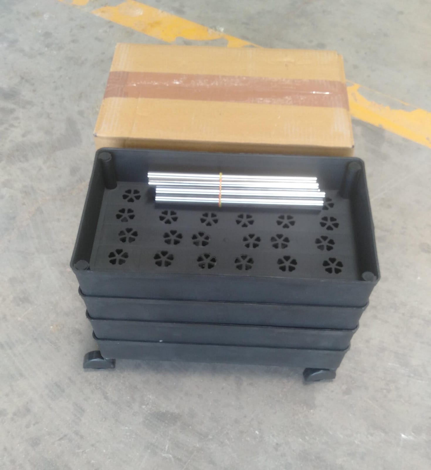 Movable Storage Rack Trolley Your Brand