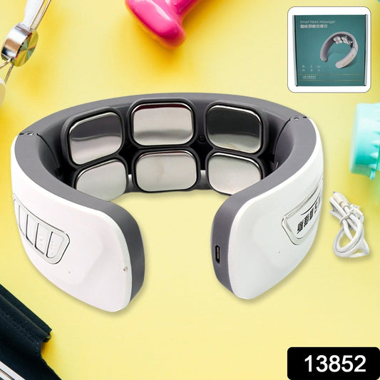 6 Heads Smart Electric Neck and Back Pulse Massager Wireless (1 Pc) Your Brand
