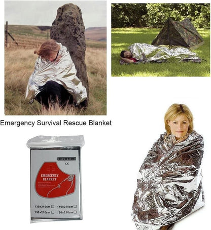 Multifunctional Rescue Foil Heat Blankets (Pack of 2) 8feb97-4