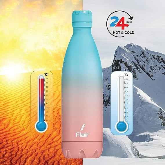 Flair Pop SS 304 Vacuum Insulated Water Bottle 1000ml – Hot & Cold Flask