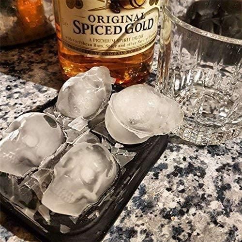 3D Skull Silicon Ice Cube Tray 8feb97-4