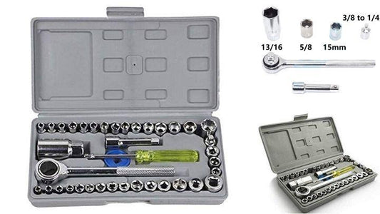 Screwdriver - Multipurpose 40 in 1 Screwdriver Socket Set and Bit Tool Kit Set 8feb97-4