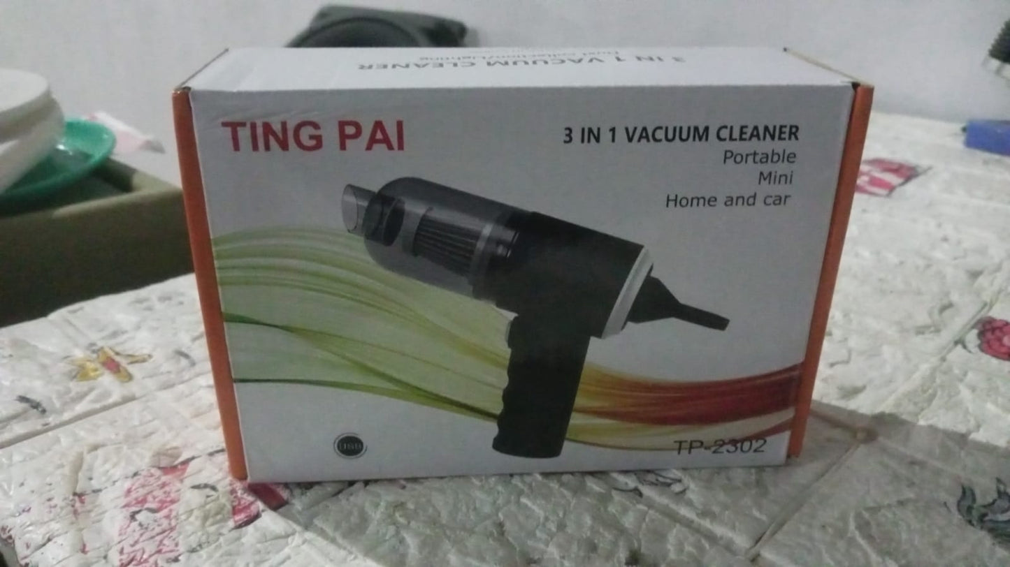 3 in 1 Mini Car Vacuum – Wireless, Rechargeable, Blower & Dust Cleaner for Car, Home & Keyboard Your Brand