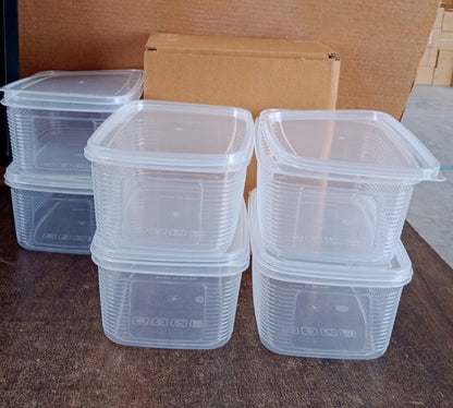 6 Pcs Multipurpose Plastic Food Storage Container Set Your Brand