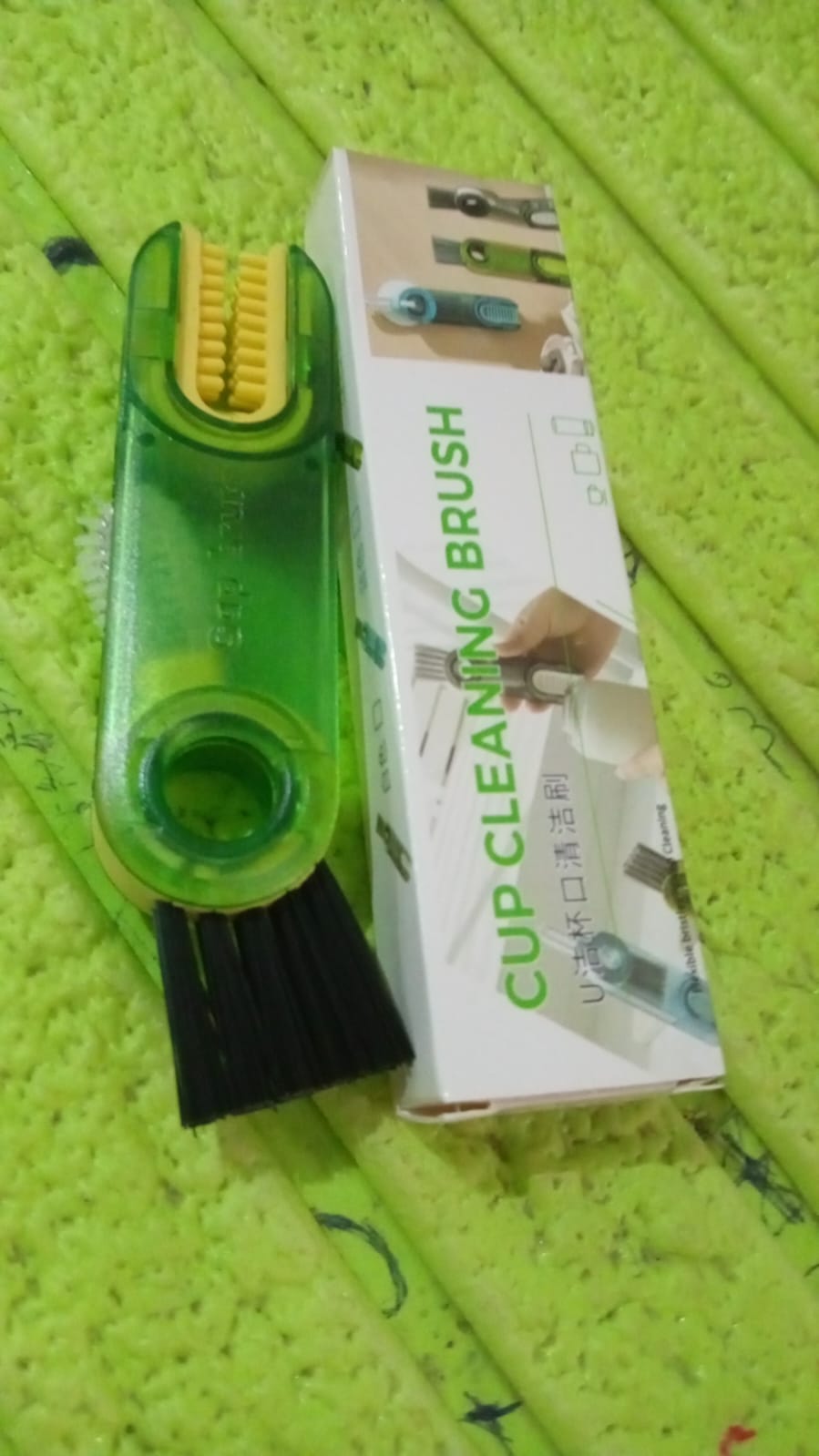 3-in-1 Multifunctional Bottle & Cup Cleaning Brush – Lid & Cover Scrubber for Kitchen (1 Pc) Your Brand