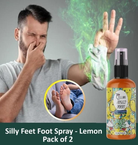 Silly Feet Foot Spray - Lemon 100ml (Pack of 2) 8feb97-4