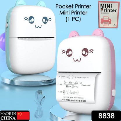 Pocket Mini Bluetooth Thermal Printer – Wireless Smart Printer for Photos (Includes 1 Roll Paper) Your Brand