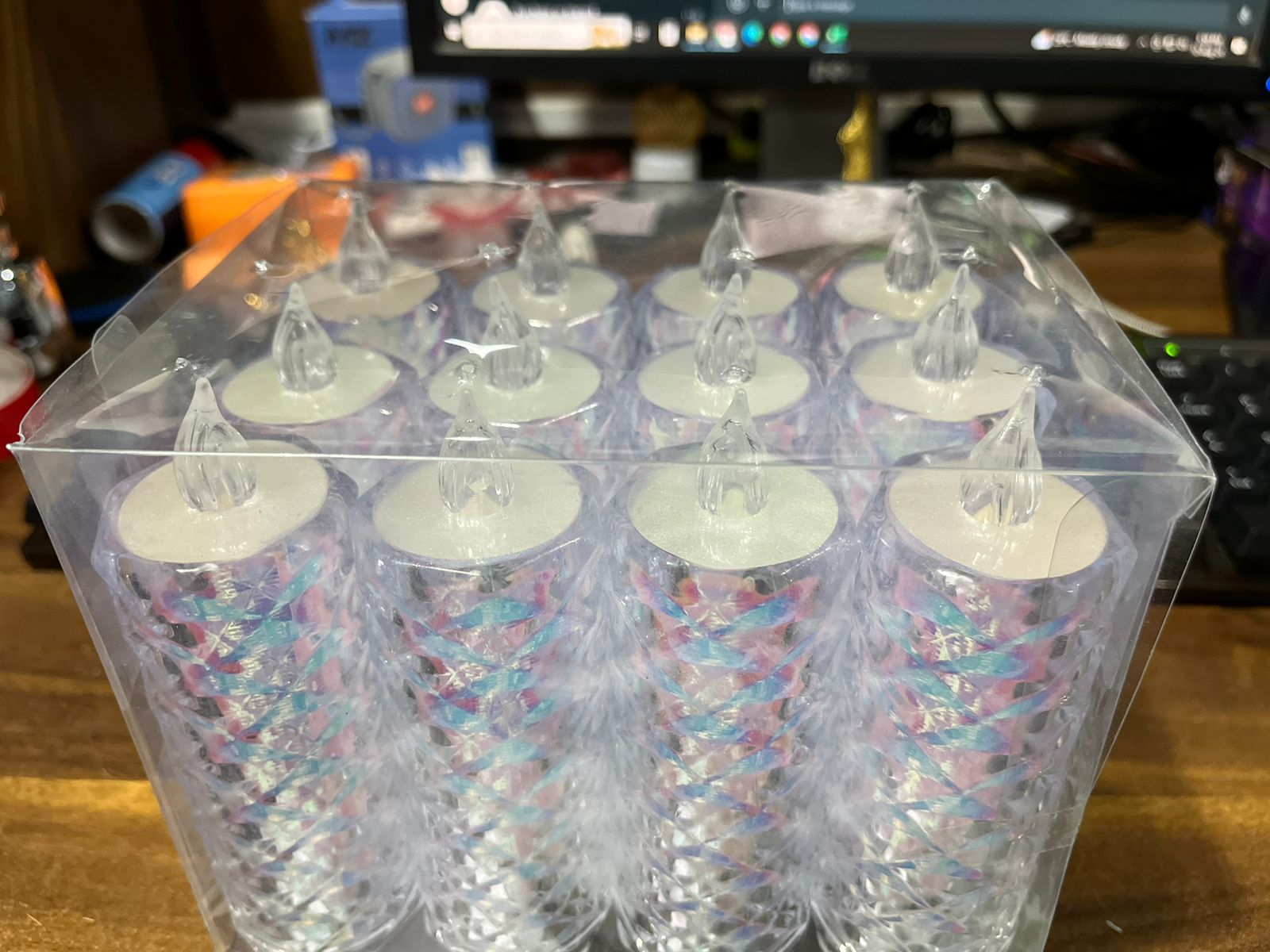 Festive Lighting for Any Occasion: 12 Pack LED Tealight Candles, Diwali Your Brand