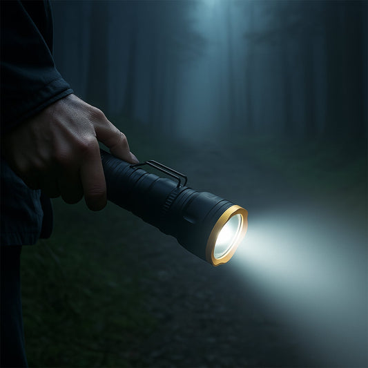 2in1 5 LED With 1 Laser Light Portable Mini Torch / Flashlight LED Powerful High Lumens Pen Light with Clip, Portable Pocket Compact Torch for Emergency A Battery operated (1 Pc / Battery not included) Your Brand