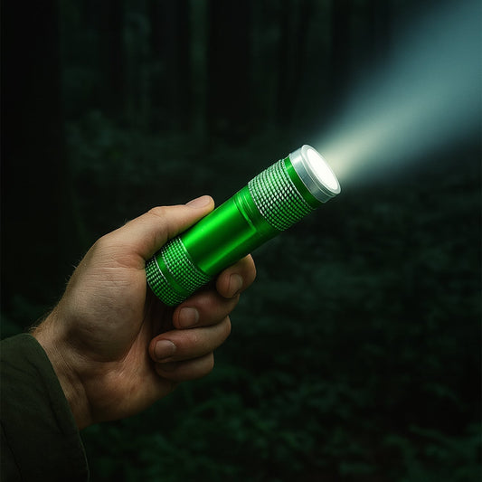 Super-Bright Mini 9 LED Bulb Pocket Torches - Small Torch Flashlight for Camping, Hiking, DIY, Travelling, Outdoors and More 3 Battery operated (Battery not included / 1 pc) Your Brand