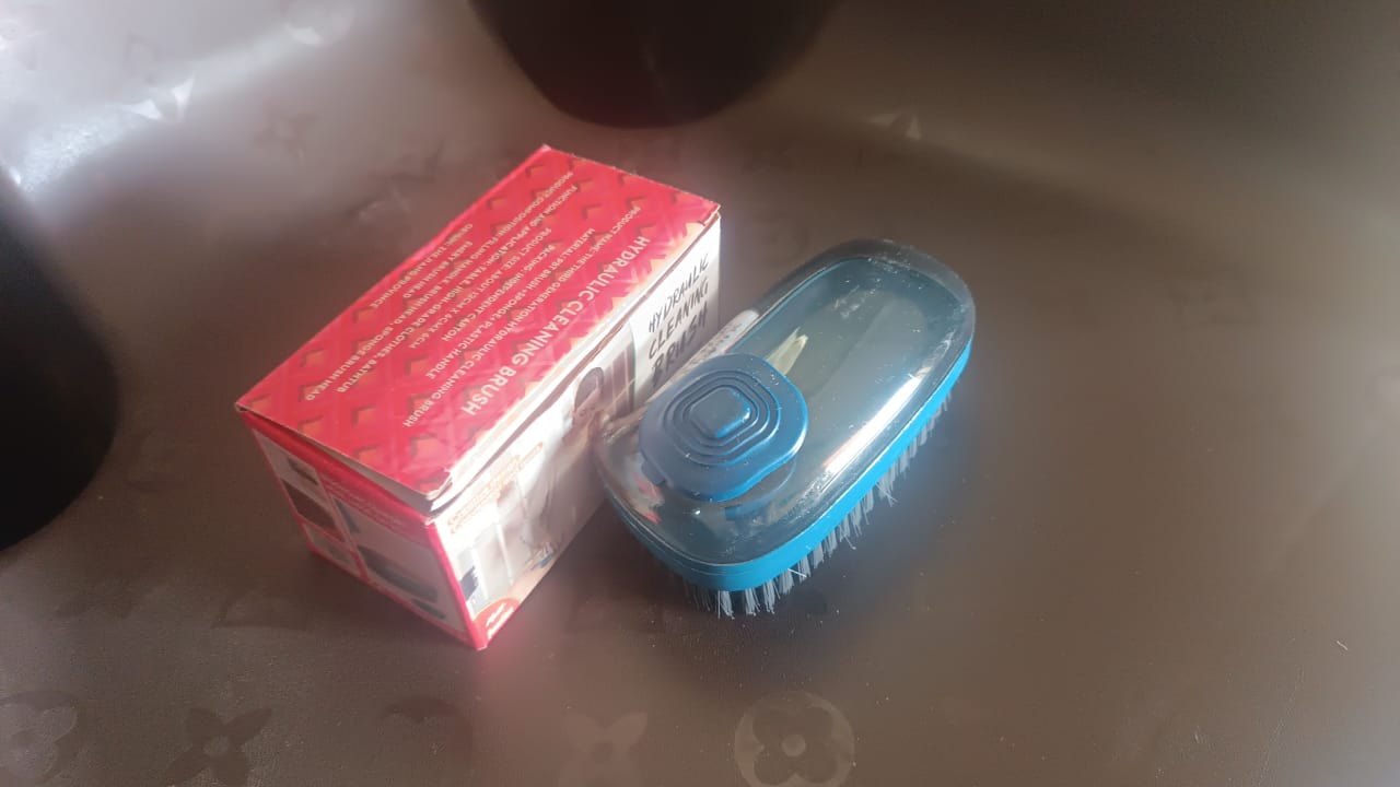 Hydraulic Liquid Detergent Dispensing Cleaning Brush (1 Pc) Your Brand