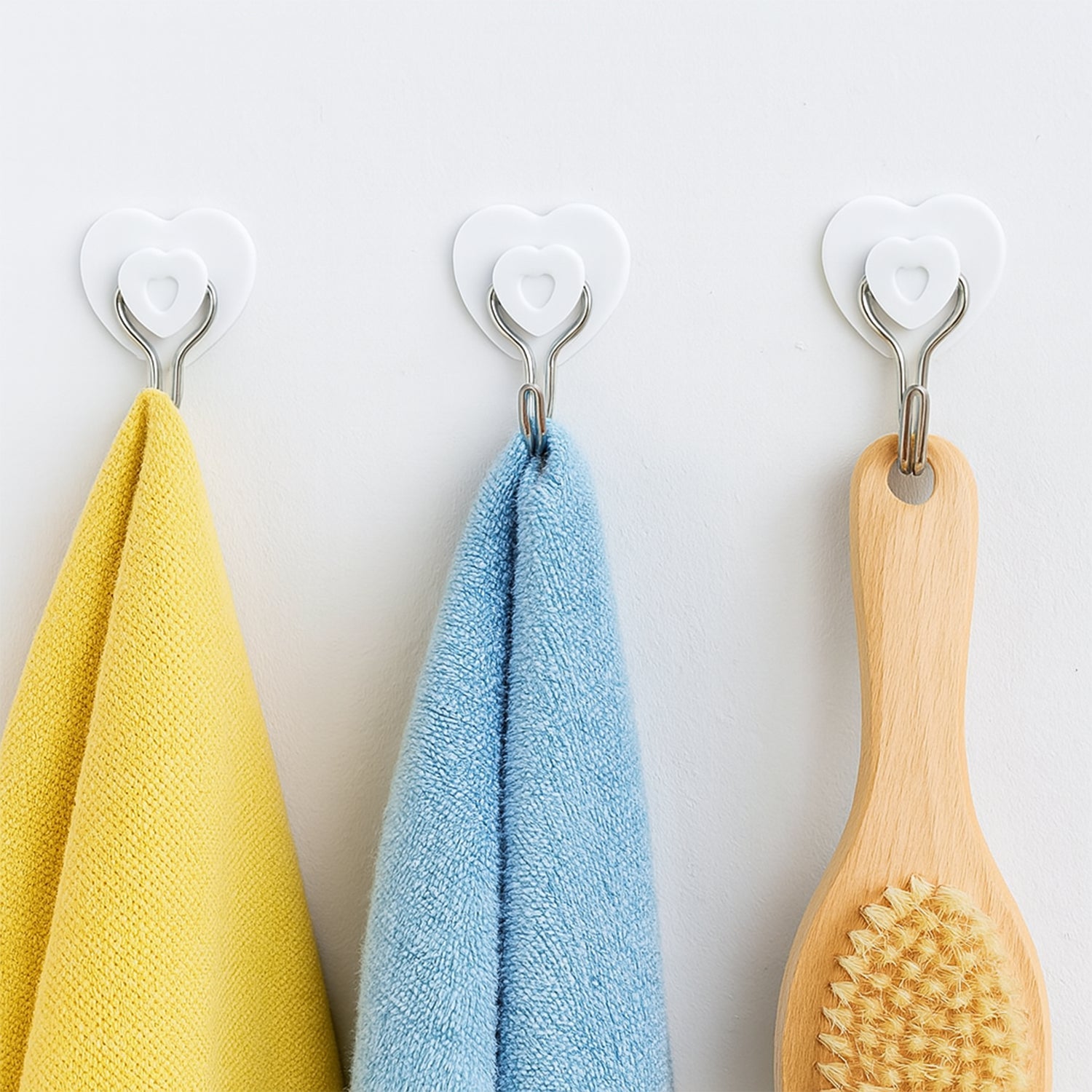 Multipurpose Strong Hook Self-Adhesive hooks for wall Heavy Plastic Hook, Sticky Hook Household For Home , Decorative Hooks, Bathroom & All Type Wall Use Hook , Suitable for Bathroom, Kitchen, Office (5 Pc Set) Your Brand