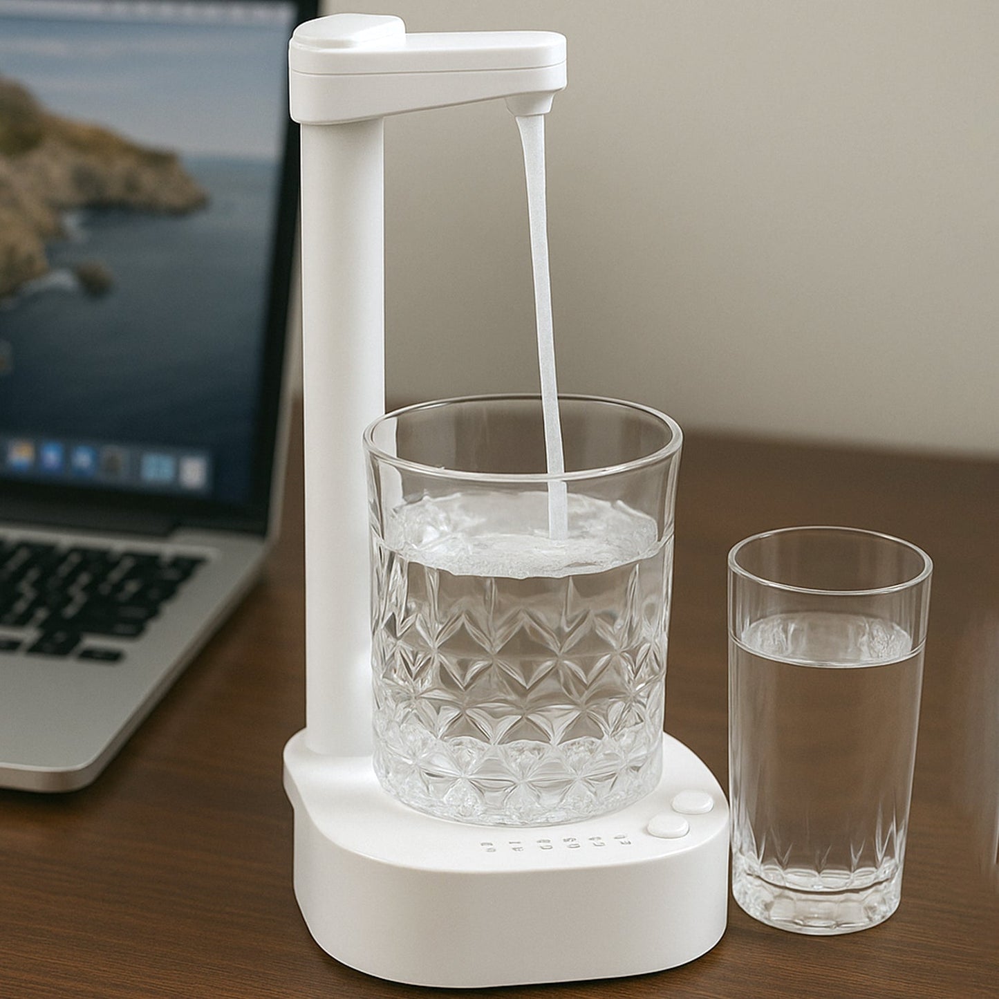 USB Charging Desktop Water Dispenser – Smart One Button Operation, Portable Water Pump for Home & Office Your Brand
