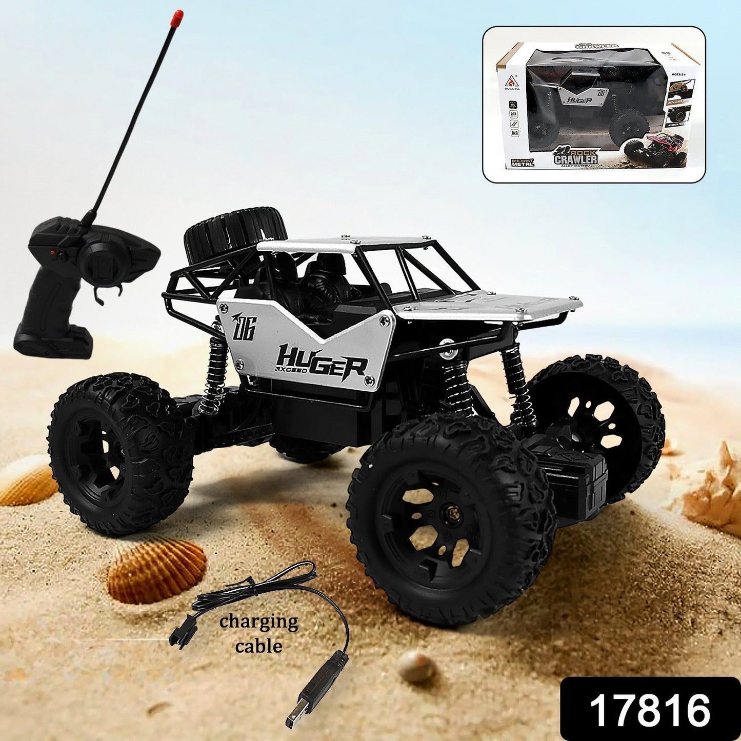 Rock Crawler Monster RC Truck All Terrain Stunt Racing Car Rechargeable Indoor Outdoor Toy Car Your Brand